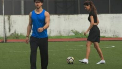 Another day, another game: Lovebirds Disha, Tiger spotted playing football