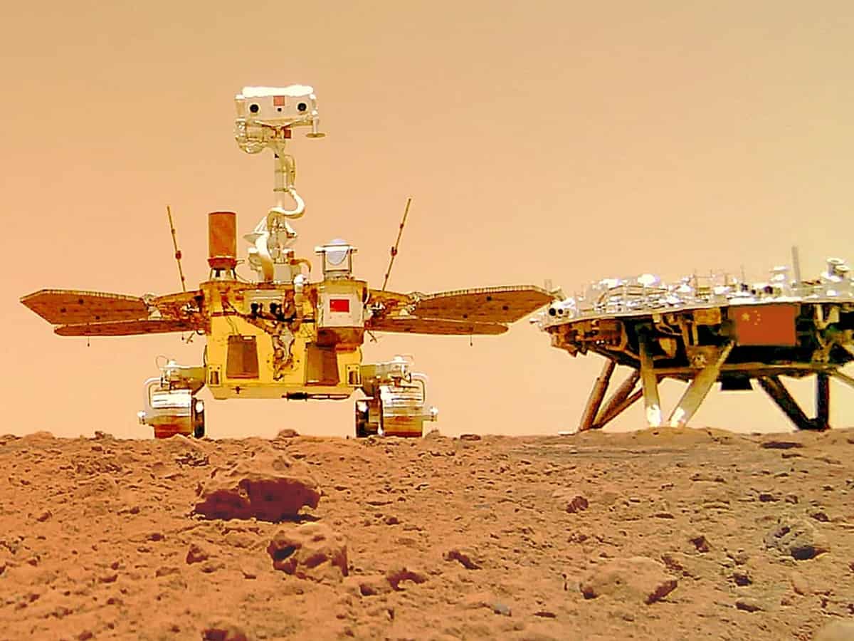 China's Mars rover sends 1st selfie, 'touring' group photos
