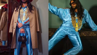 Ranveer's dramatic look goes viral, fans call him 'Deepika + bappi lahri'