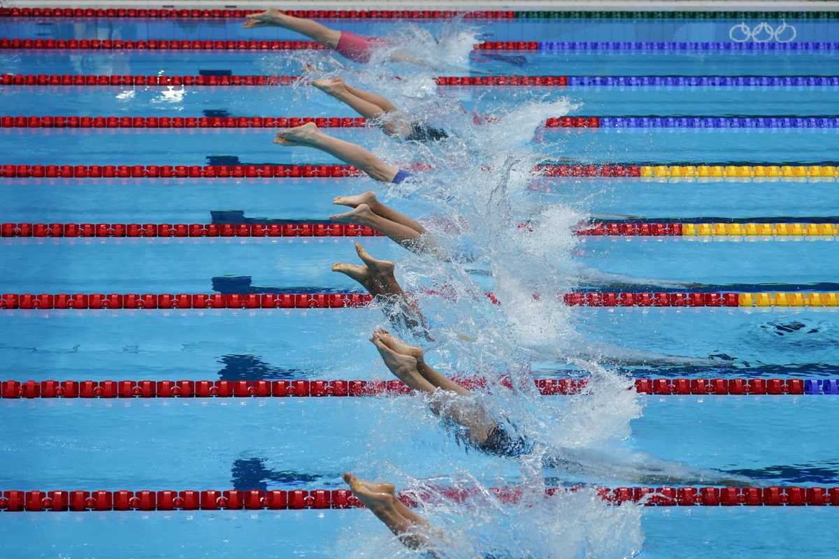 Tunisian teen wins surprise Olympic swimming gold