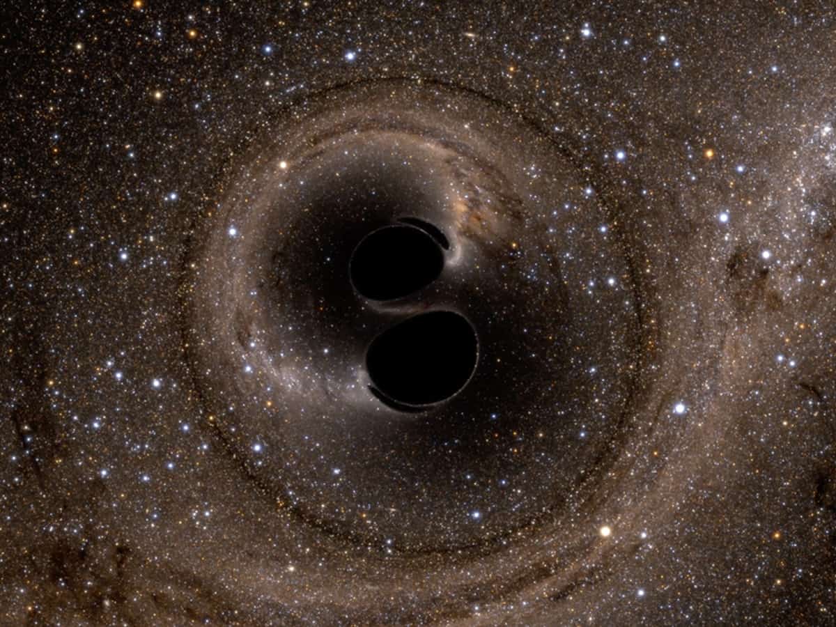 Scientists detect light from behind black hole
