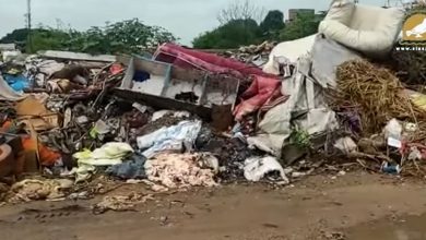 Hyderabad: Garbage piles on Mir Alam Tank road