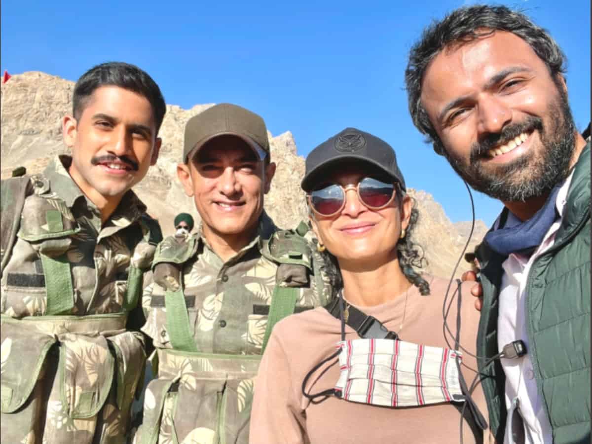 Naga Chaitanya shares pic on 'Laal Singh Chaddha' sets with Aamir Khan