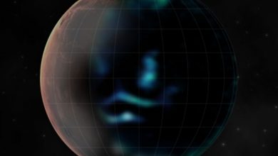 UAE's Hope spacecraft snaps Mars' glowing auroras