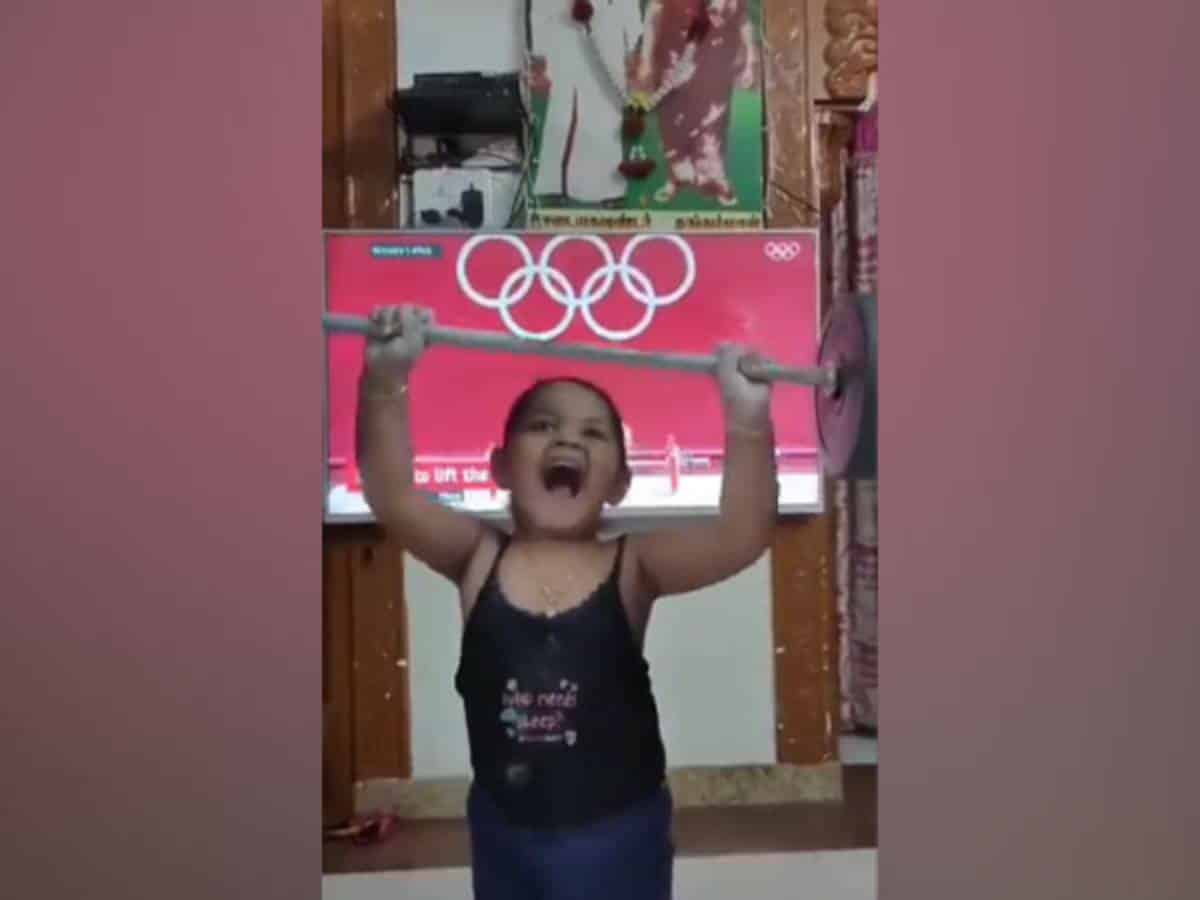 'Just love this', says Mirabai Chanu as little girl imitates weightlifter's Tokyo Games' win