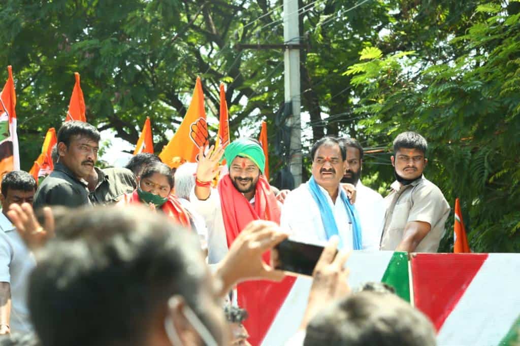 Photos: Congress workers take out rally as Revanth Reddy takes charge ...