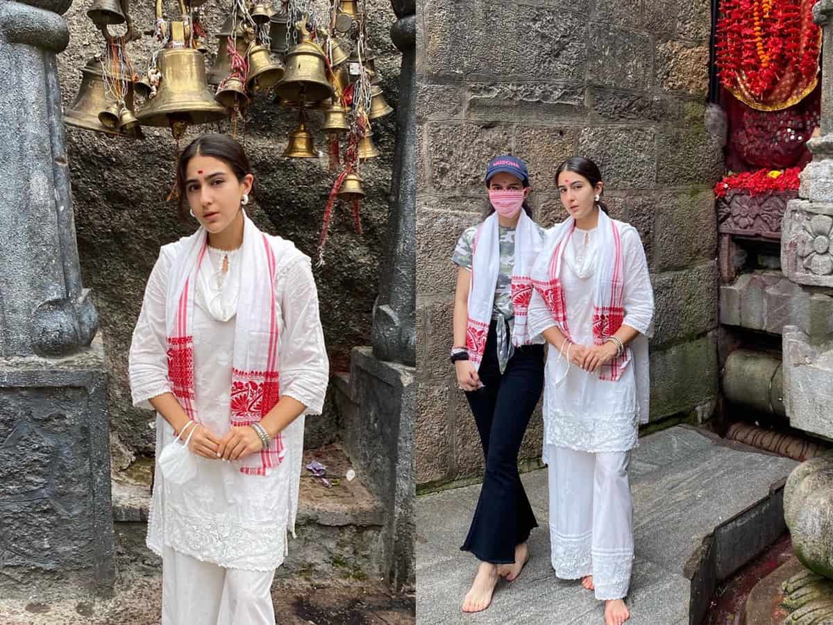 'Blessed', says Sara Ali Khan after visiting Assam's Kamakhya Temple