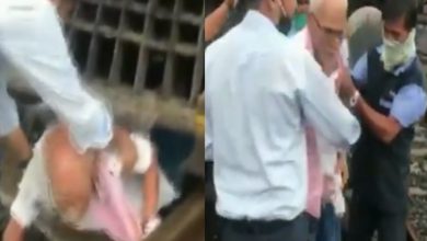 Train drivers' quick action saves senior citizen crossing tracks