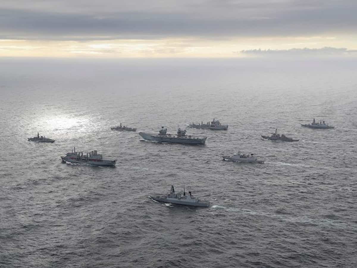 UK Carrier Strike Group on way for exercises with Indian Navy