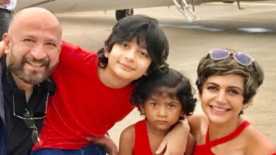 Mandira Bedi performs pooja in memory of her late husband Raj Kaushal