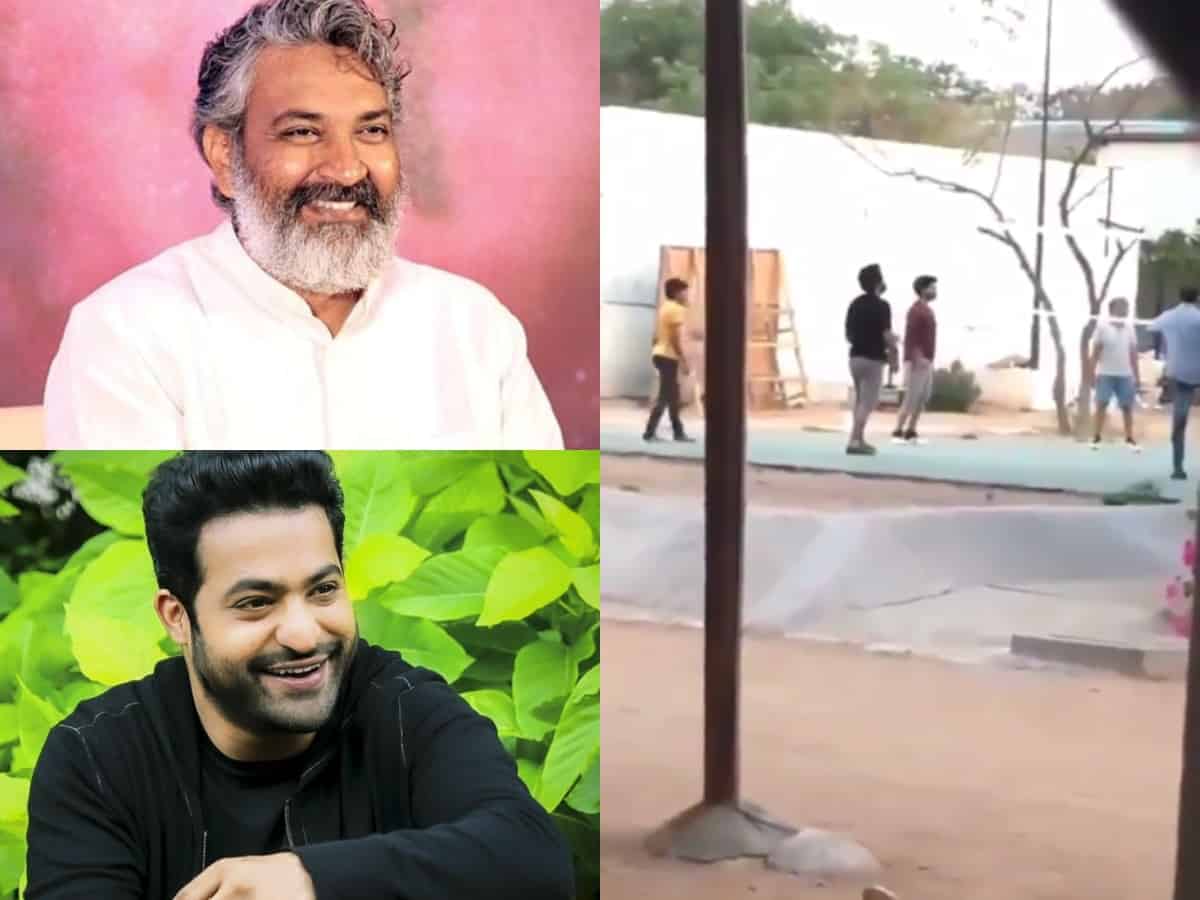 Jr NTR, Rajamouli spotted playing volleyball, video goes viral