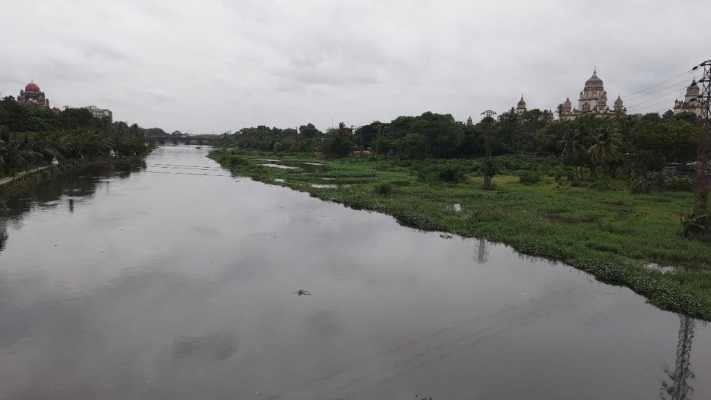 Musi River brimming after Himayat and Osman sagar gates lifted