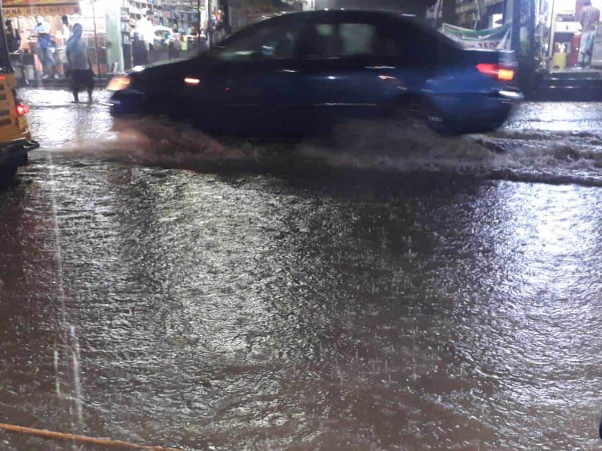 rainfall in Hyderabad