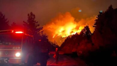 Nearly 100 wildfires rage in Canadian province, no signs of slowing