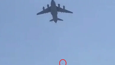 Video shows Afghans who clung to plane falling off from sky as flight takes off from Kabul