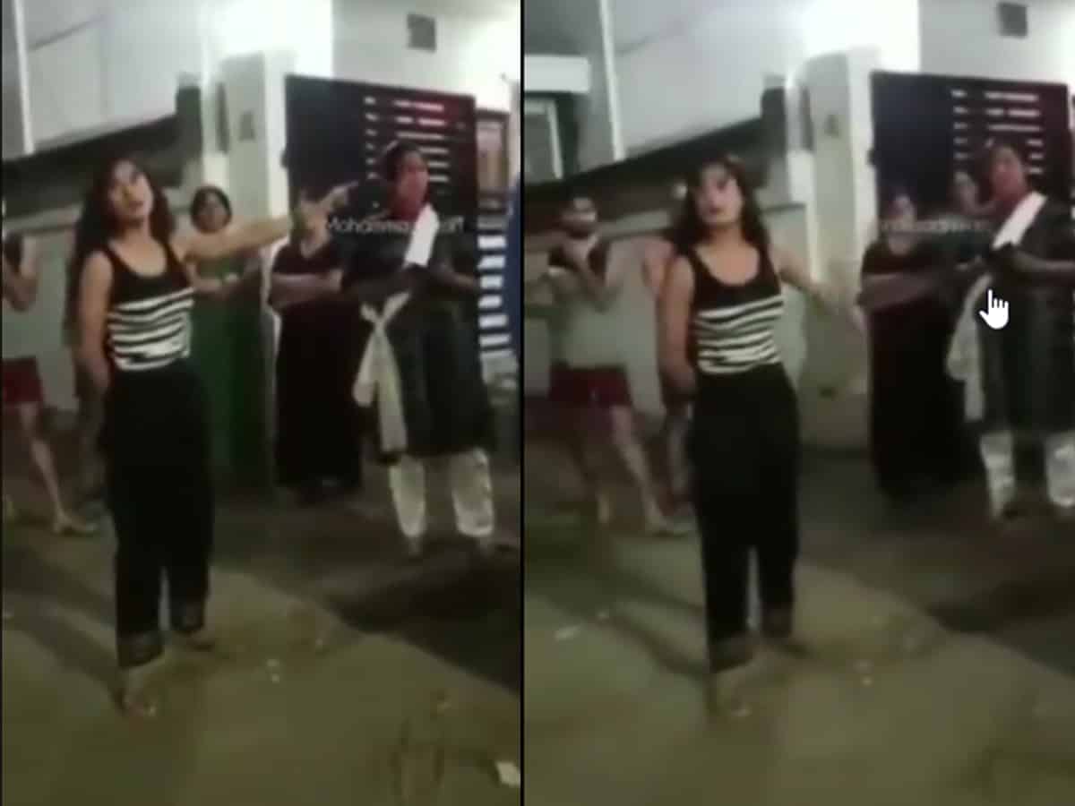 'International Drones': In 2-year-old video, #LucknowGirl argues with neighbours over black colour gate