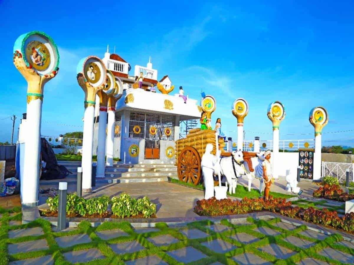 YSRCP lawmaker builds 'temple' to honour CM, govt schemes