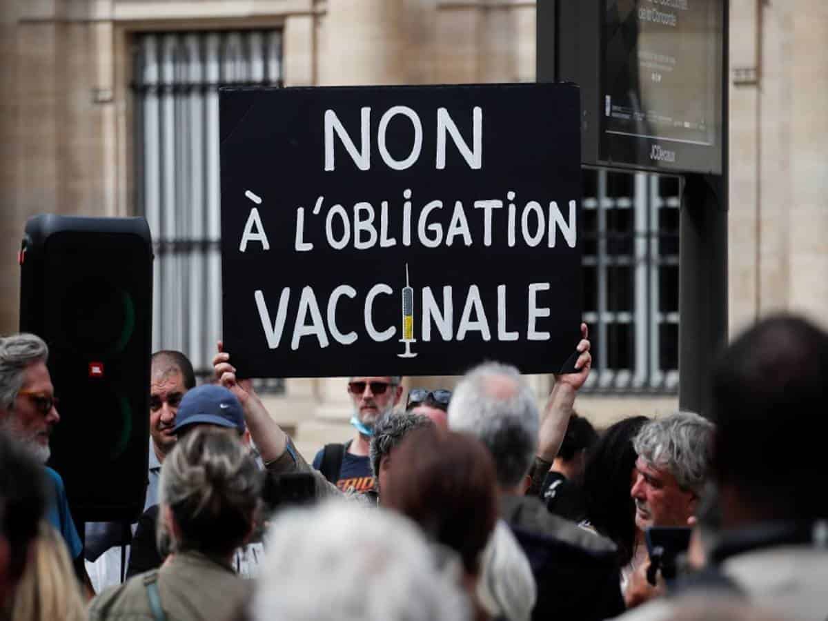 Protests in France, Italy against COVID-19 health pass