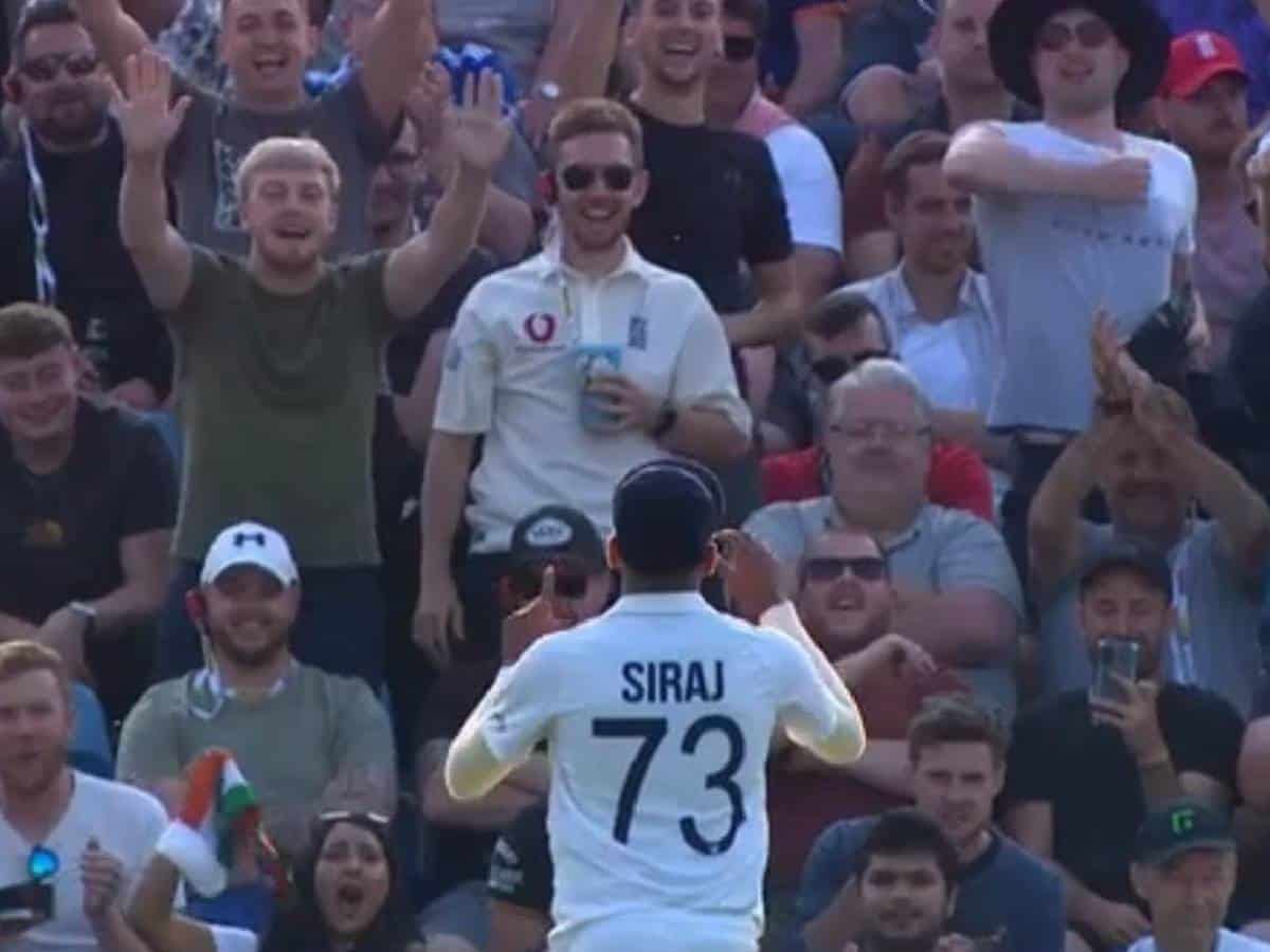 3rd test: Mohd Siraj subjected to boos from the crowd
