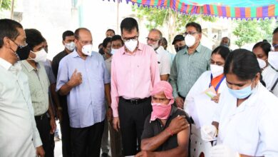 Special vaccination drive: CS Somesh Kumar visits centre at Uppuguda
