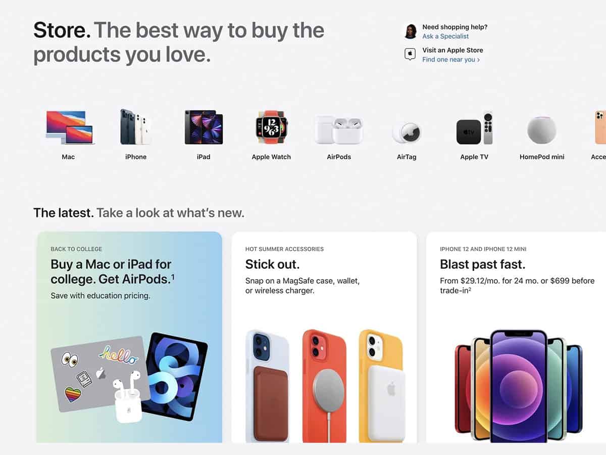 Apple rejigs its online store before mega launches
