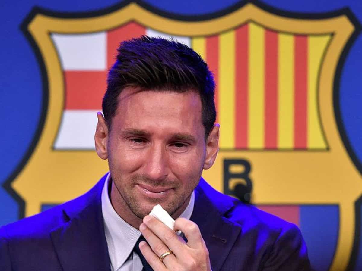 Emotional Messi says he wasn't prepared to leave Barcelona