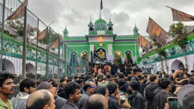 Hyderabad: Shia mourners gather at Bibi ka Alam to take part in the Muharram procession