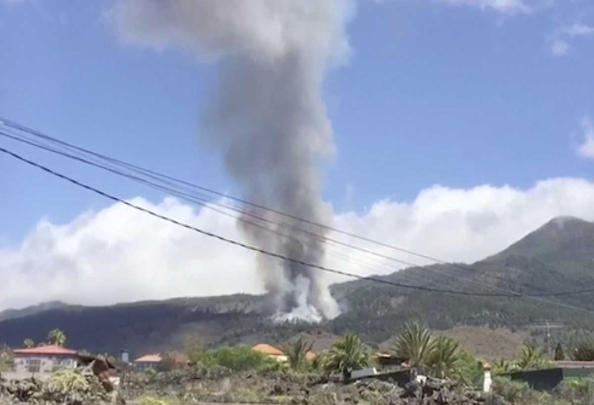 Over 5,000 people evacuated as volcano erupts on Spain's La Palma island