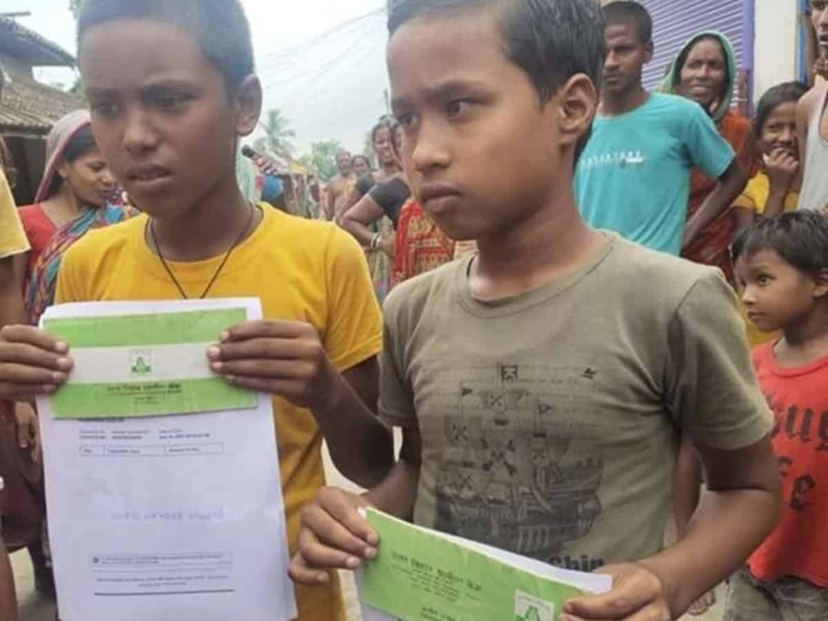 Crores of rupees deposited in bank accounts of two children in Bihar