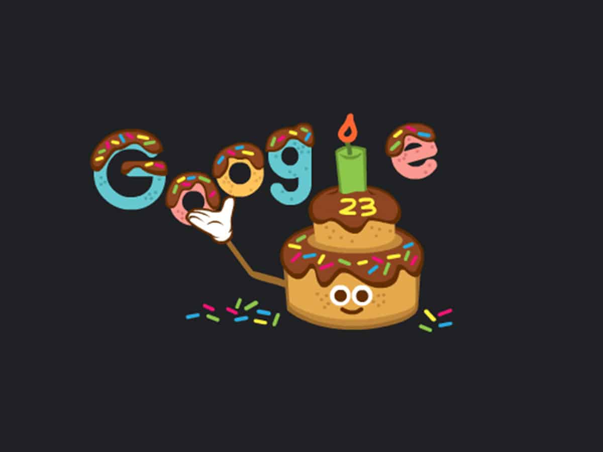 Google celebrates its 23rd birthday with animated doodle
