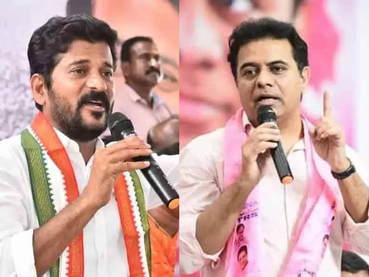 War of words on public display: KTR calls Revanth a ‘thug’ and Revanth says KTR is a ‘scumbag’