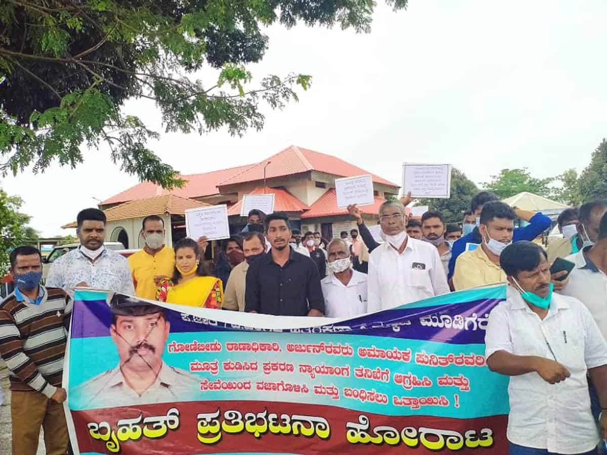 Karnataka: Cop accused of forcing Dalit youth to drink urine arrested