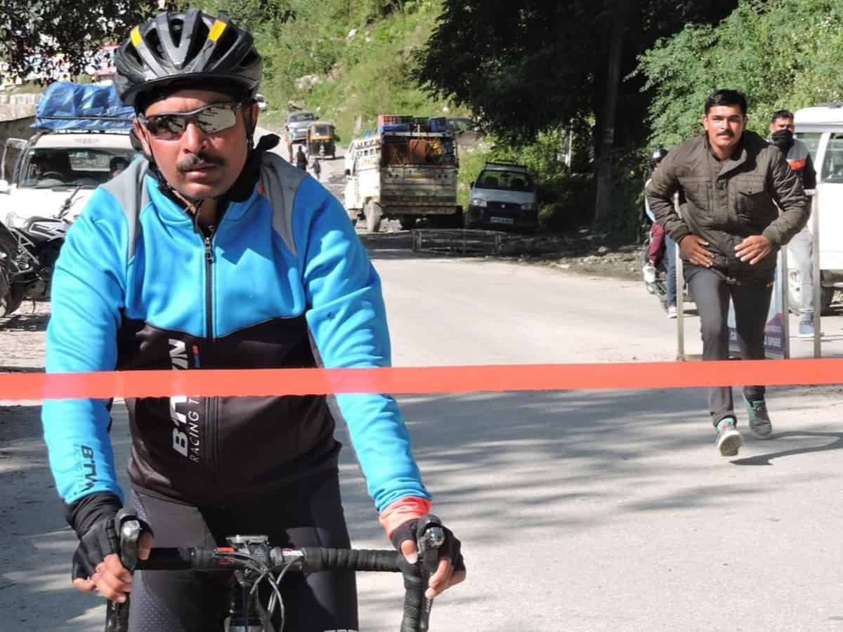 Indian soldier joins guinness record for fastest solo cycling