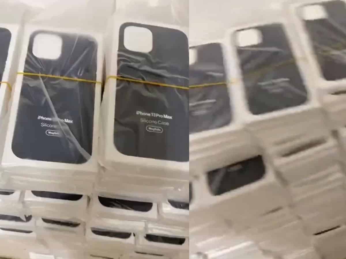 'iPhone 13' MagSafe cases pictured in Twitter video