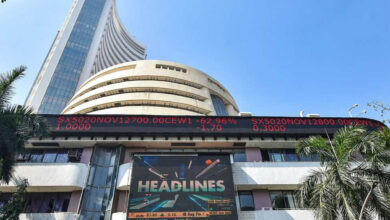 Sensex tumbles over 350 pts in early trade; Nifty drops below 17,500