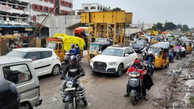 Delayed construction of Bahadurpura flyover causes trouble to commuters