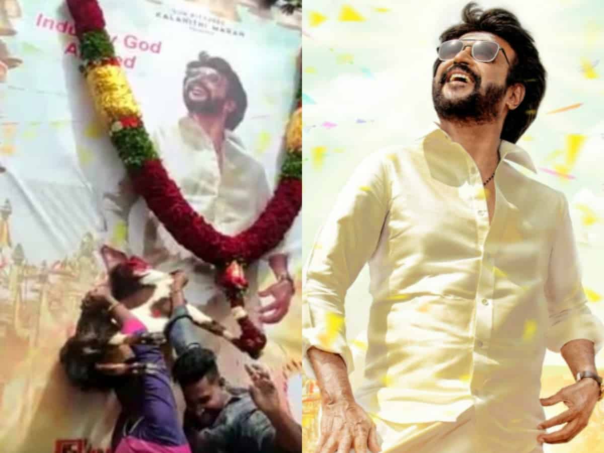 Goat slaughtered for Rajnikanth's Annaatthe first look- fan clubs call it 'obnoxious act'
