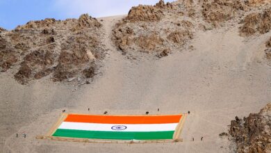 Largest khadi national flag unfurled in Ladakh