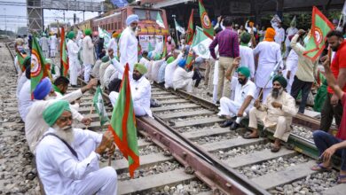 Farmers block train traffic in Punjab as part of 'rail roko' stir over Lakhimpur incident
