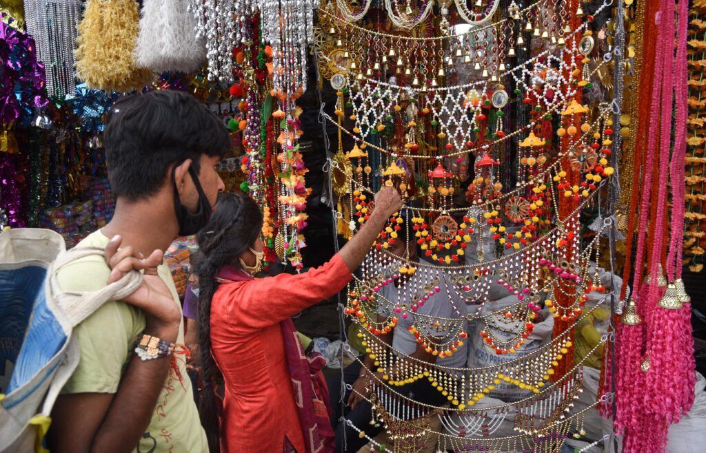 Photos Crowded Sadar Bazaar in Delhi