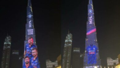 Burj Khalifa lights up to display team India new jersey