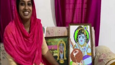 Muslim woman from Kerala has painted over 500 portraits of Lord Krishna