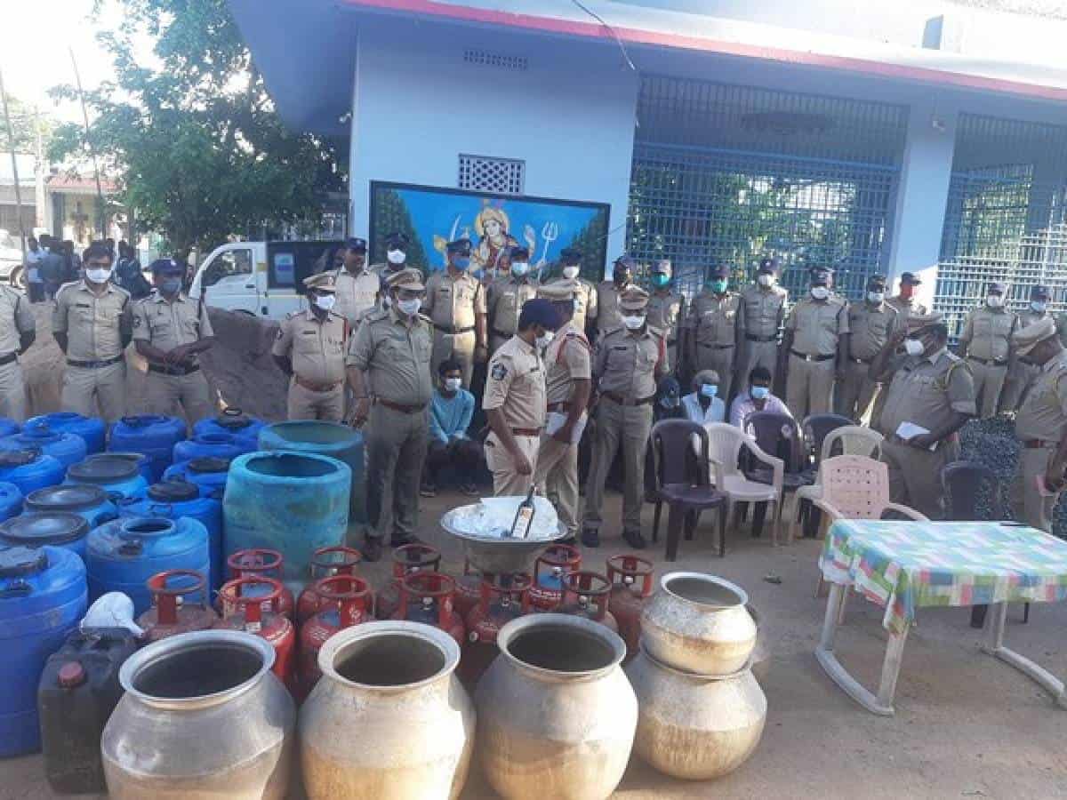44 held in Andhra Pradesh, over 900 litres illicit liquor seized