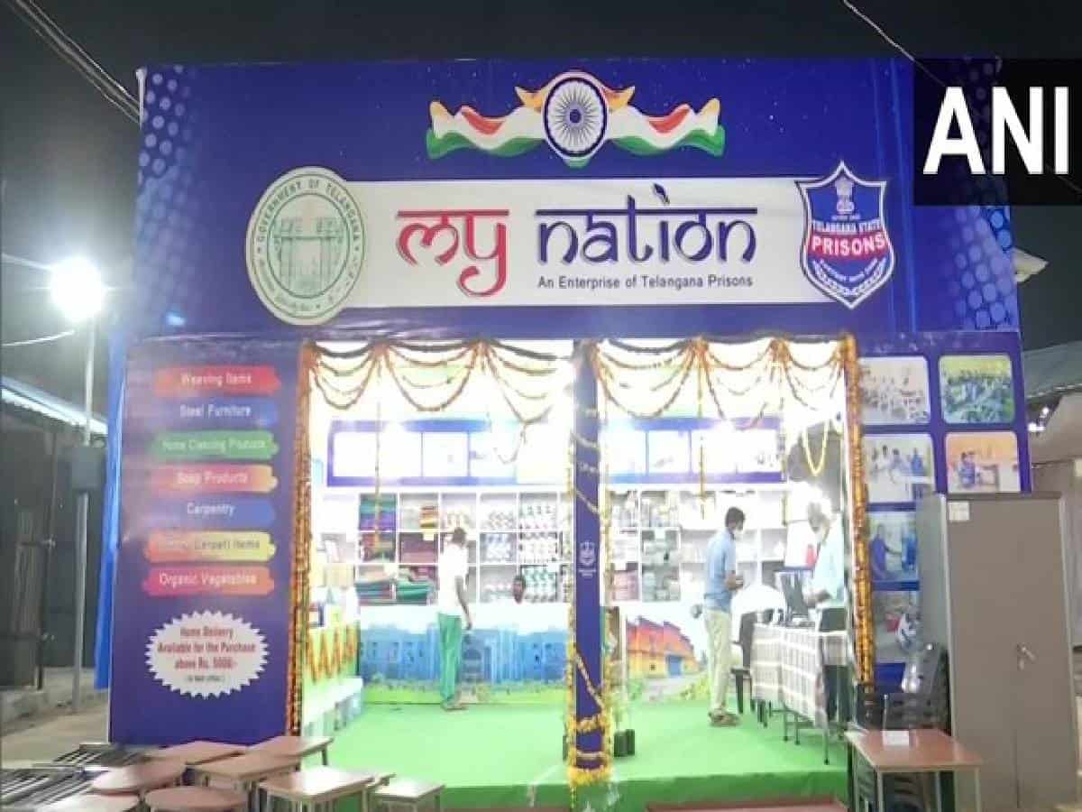 Telangana prisons dept installs 'My Nation' stall, selling products made by inmates