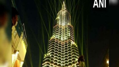 'Burj Khalifa' Durga puja pandal suspends laser show