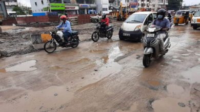 Hyderabad: Public facing difficulties with plenty of potholes on the city roads