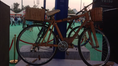 'Bambooka', a bicycle made of bamboo costs