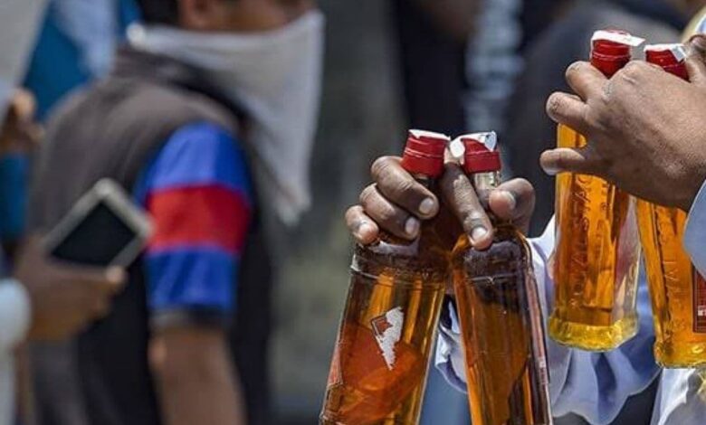 Representational image of people carrying liquor bottles for a story of bars to be shut in Hyderabad for a day