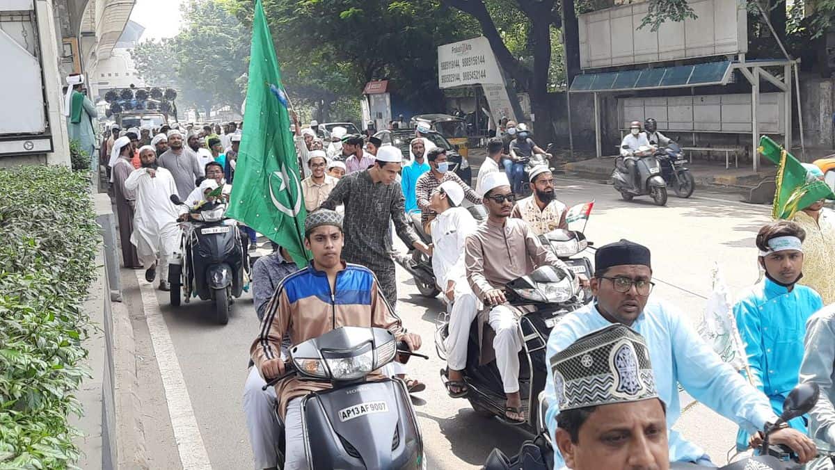 Milad-un-Nabi procession in Hyderabad