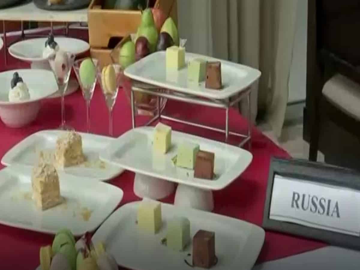 Halloween themed Russian Desserts at International Food Festival in Hyderabad